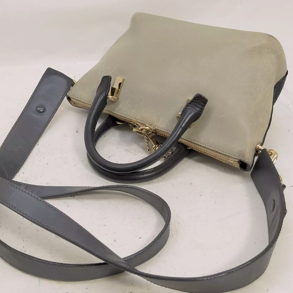 AUTH Smooth Calfskin Mini Baylee Two Toned Tote - Picture 3 of 9